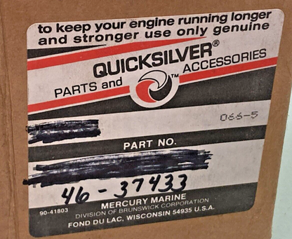 MERCURY QUICKSILVER 46-37433 WATER PUMP BODY ASSEMBLY