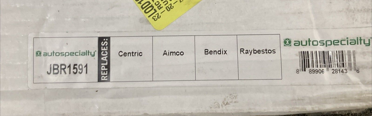 NEW AUTOSPECIALTY JBR1591  Brake Rotor FRONT