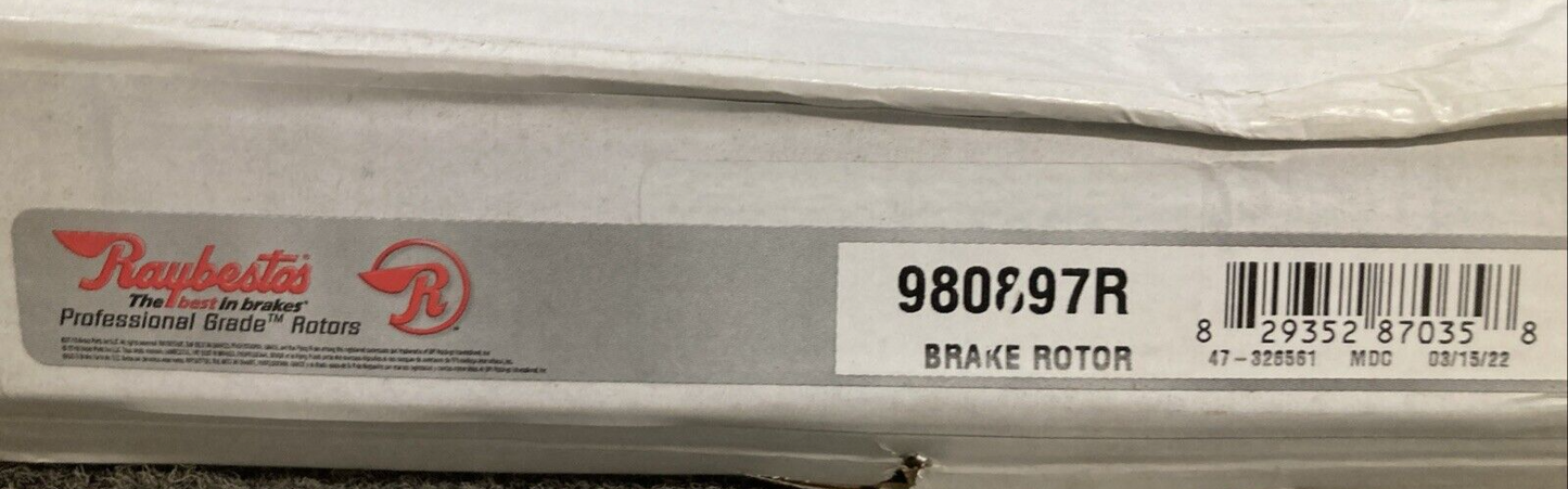NEW RAYBESTOS 980897R Brake Rotor FRONT HYUNDAI KIA