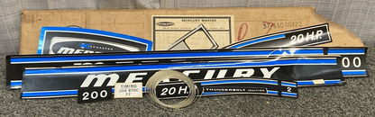 NEW GENUINE MERCURY 37-610 00A72 ENGINE DECAL SET