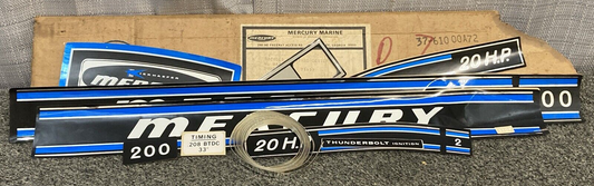 NEW GENUINE MERCURY 37-610 00A72 ENGINE DECAL SET