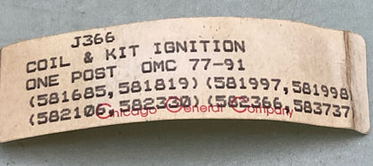 NEW PREFERRED PARTS J366 IGNITION COIL ONLY