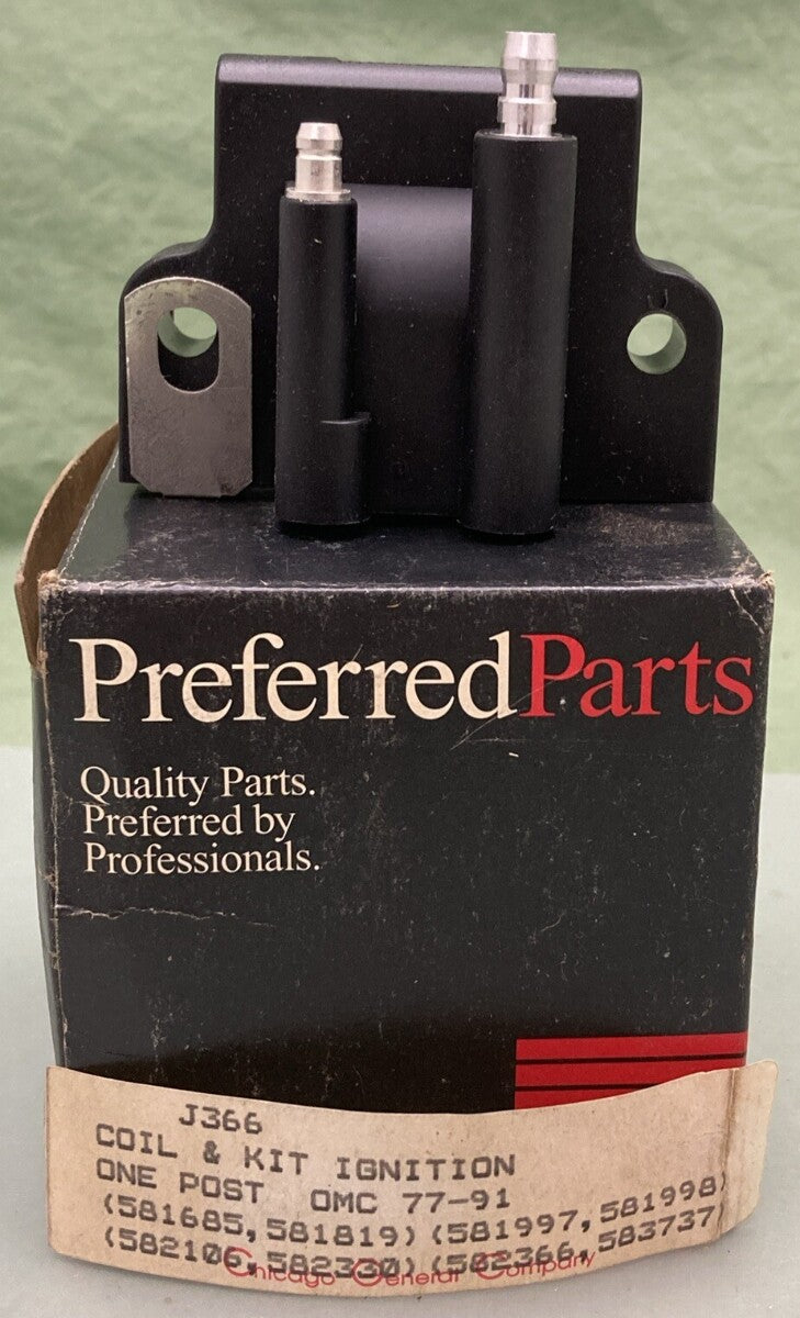 NEW PREFERRED PARTS J366 IGNITION COIL ONLY
