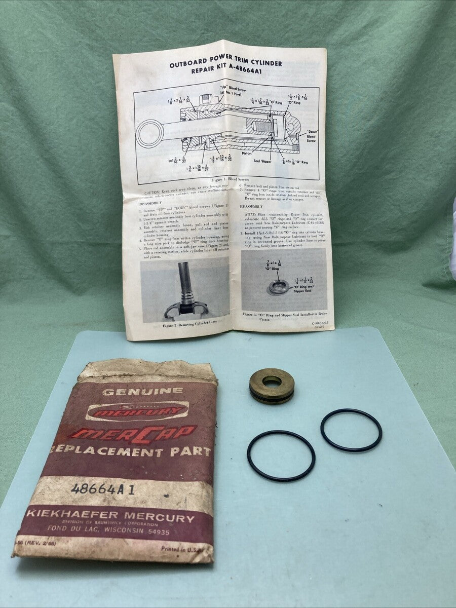 NEW MERCURY 48664A1 REPAIR KIT FOR 1" ROD, INCOMPLETE KIT