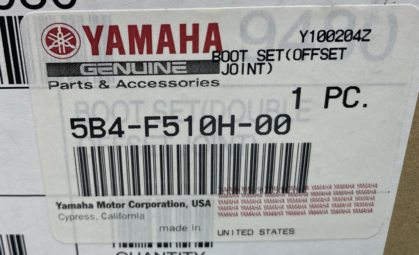 NEW GENUINE YAMAHA 5B4-F510H-00 BOOT SET