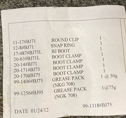 NEW GENUINE YAMAHA 5B4-F510G-00 BOOT SET