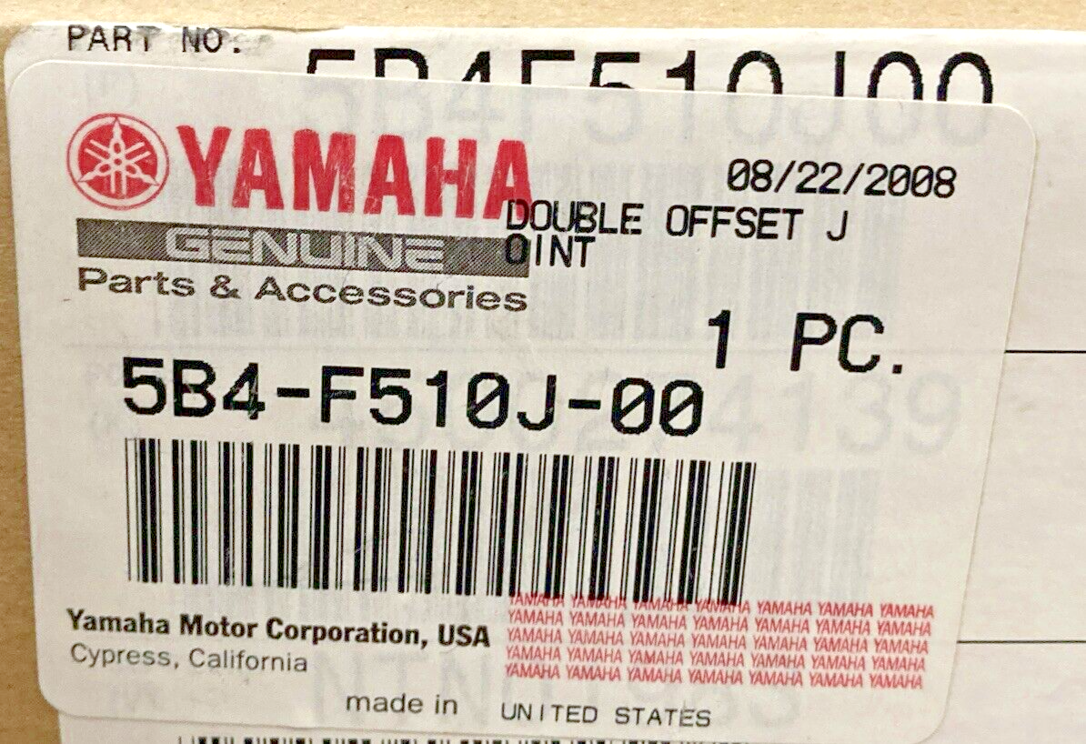 NEW GENUINE YAMAHA 5B4-F510J-00 DOUBLE OFF SET JOINT