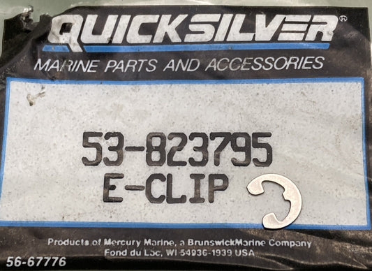 QTY 2 NEW GENUINE MERCURY QUICKSILVER 53-823795 E-RING