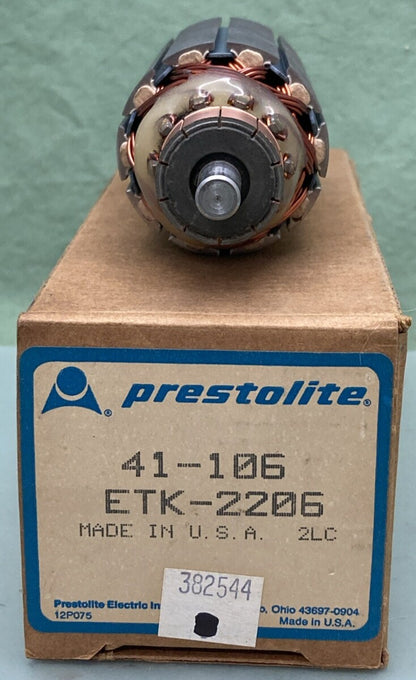 NEW GENUINE PRESTOLITE 41-106 ARMATURE ETK-2206