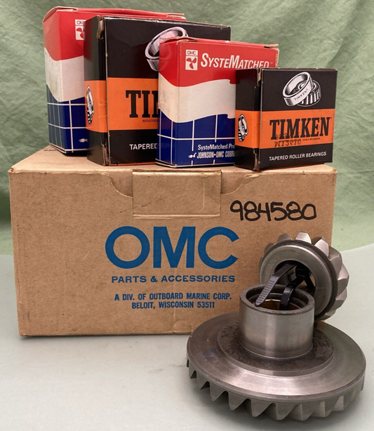 NEW GENUINE OMC 984580 GEAR AND PINION 21:21 INCOMPLETE KIT