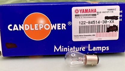 NEW GENUINE YAMAHA CANDLEPOWER 122-84514-30-XX BULB, TAIL LAMP 6V17/5.3W