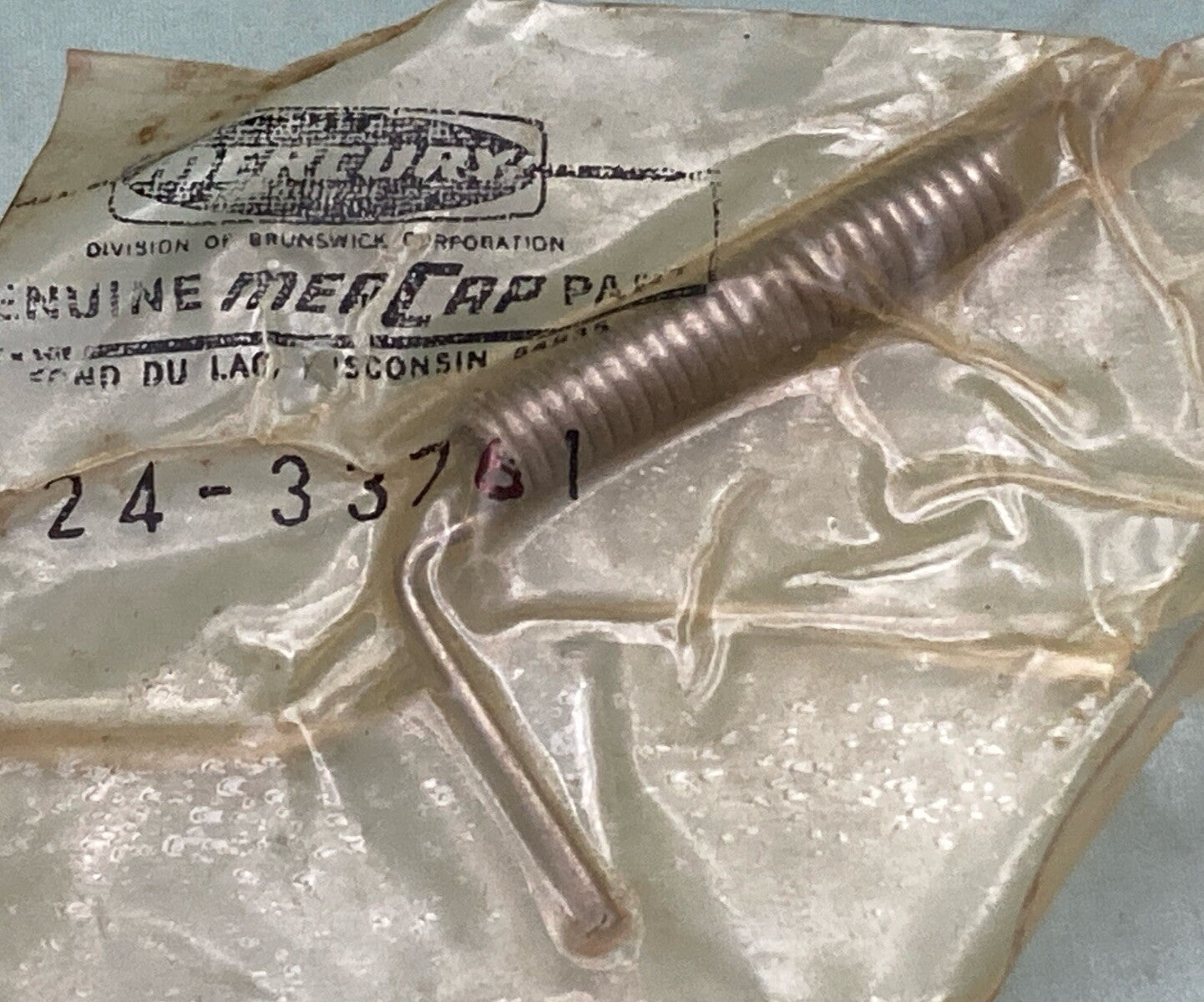 QTY 2 NEW GENUINE MERCURY QUICKSILVER 24-33761 TENSION SPRING