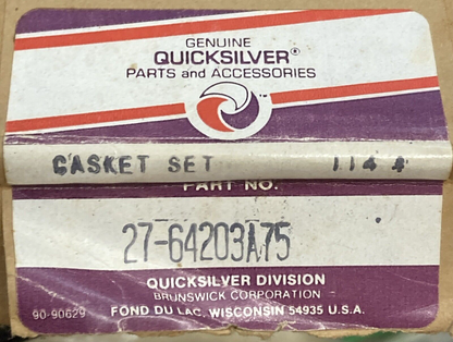 NEW GENUINE MERCURY QUICKSILVER 27-64203A75 MOTOR OVERHAUL GASKET SET