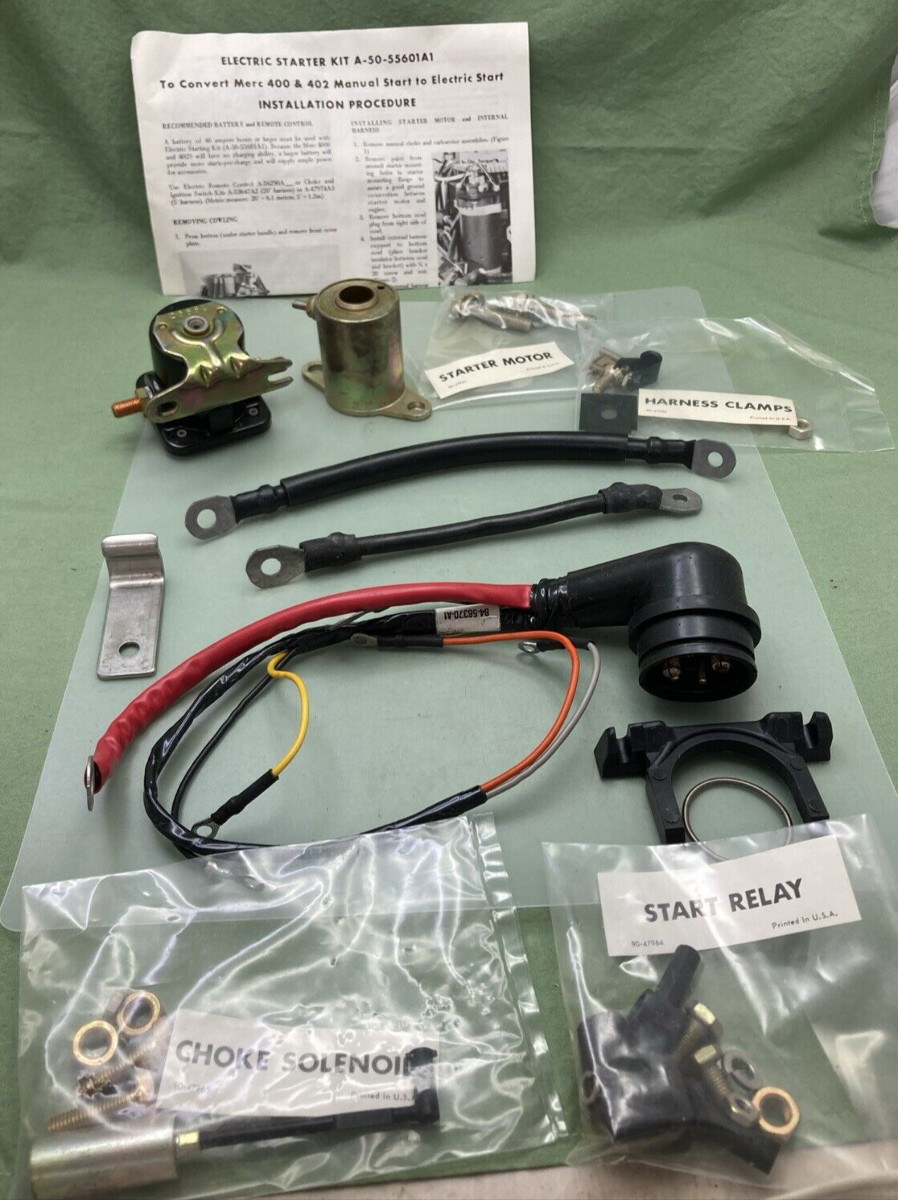 NEW MERCURY QUICKSILVER 50-55601A1 STARTER INSTALLATION KIT