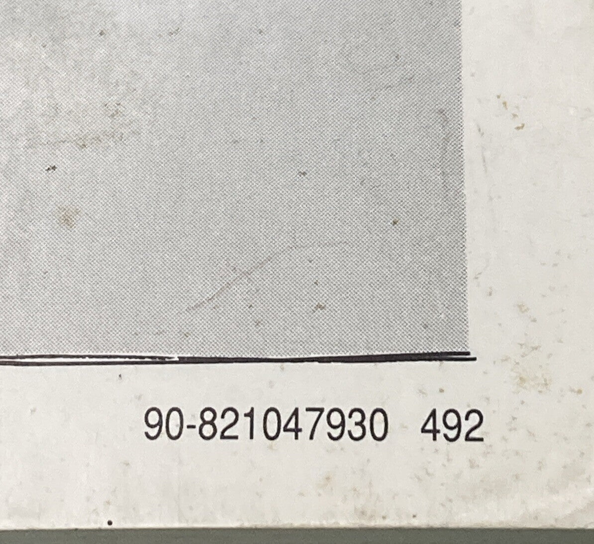 GENUINE MERCURY 90-821047930 ALPHA I OPERATION & MAINTENANCE MANUAL 4 CYL 1992