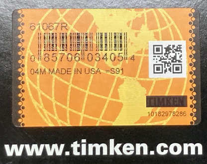NEW GENUINE TIMKEN 61067R GASKET HUB CAP 5.5" BOLT 12 HOLE UNIVERSAL