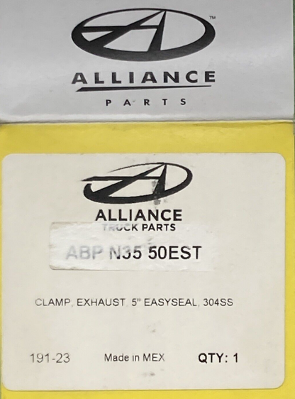 QTY 2 NEW ALLIANCE ABP N35 50EST EXHAUST STRAP CLAMP 5" W/ HARDWARE
