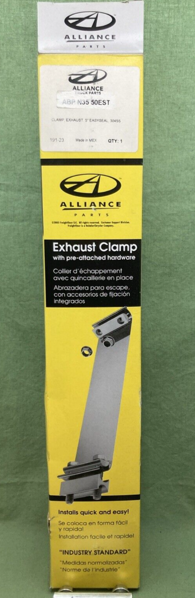 QTY 2 NEW ALLIANCE ABP N35 50EST EXHAUST STRAP CLAMP 5" W/ HARDWARE