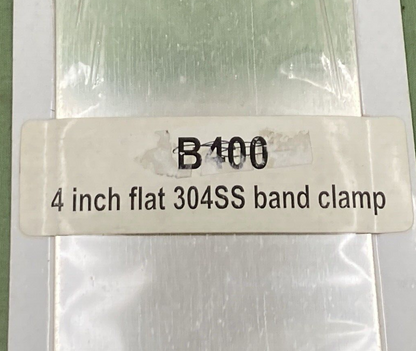NEW PRO TRUCKING PRODUCTS B400 4" Stainless Steel Easy Seal Band Clamp