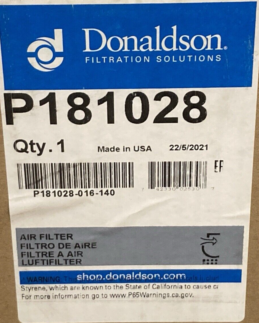 NEW GENUINE DONALDSON P181028 AIR FILTER  PRIMARY ROUND