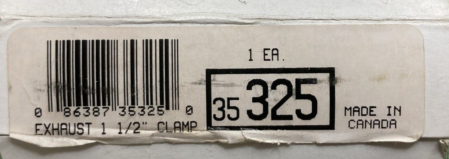 NEW GRAINGER 35325 U-BOLT CLAMP STANDARD DUTY 13 GA SADDLE, 1 1/2IN, U-BOLT 5/16