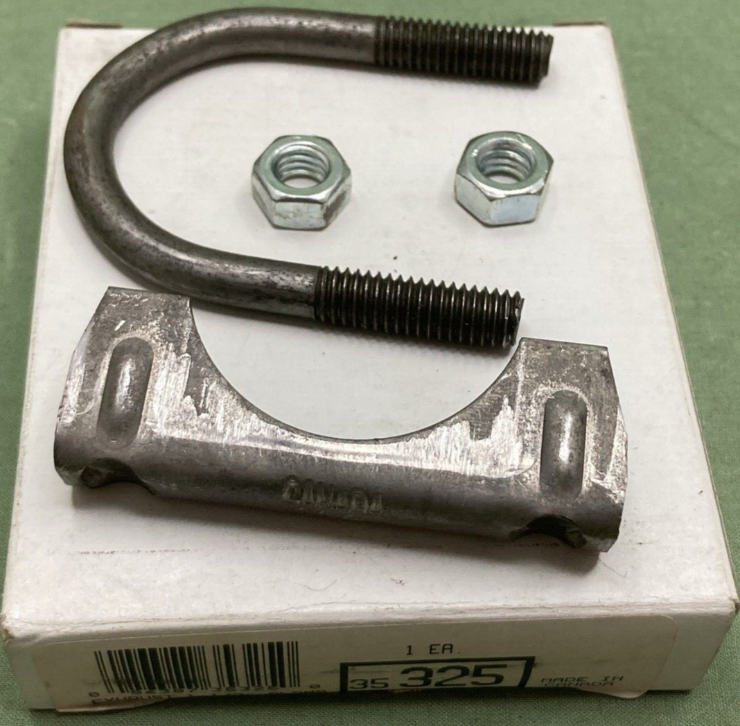 NEW GRAINGER 35325 U-BOLT CLAMP STANDARD DUTY 13 GA SADDLE, 1 1/2IN, U-BOLT 5/16