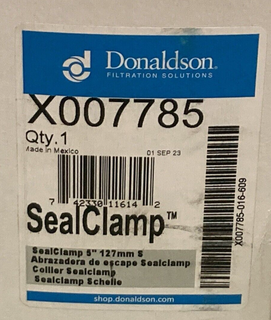 NEW GENUINE DONALDSON X007785 SEAL BAND CLAMP EXHAUST 5" STAINLESS