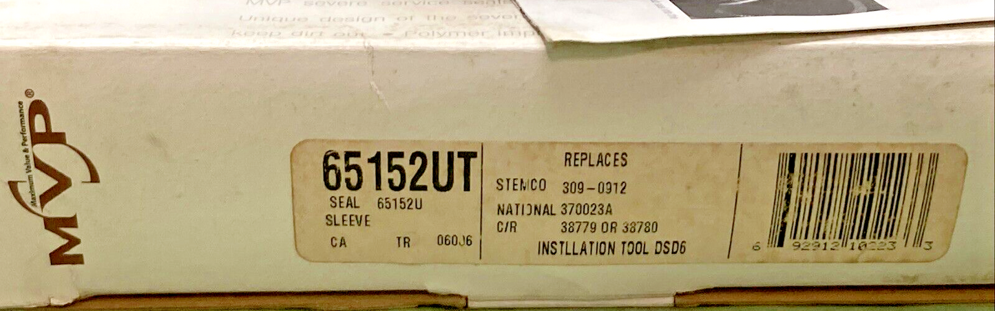 NEW TRISEAL MVP 65152UT WHEEL SEAL & INSTALLATION TOOL KIT