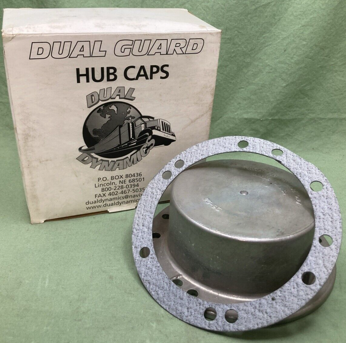 NEW DUAL GUARD DG-5/6G HUB CAP GREASE COMMERCIAL TRUCK TRAILER W/ GASKET