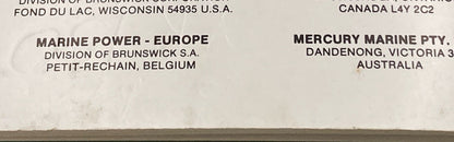 GENUINE MERCURY 90-12070 OPERATION & MAINTENANCE MANUAL MODEL V150 XR-2 1984