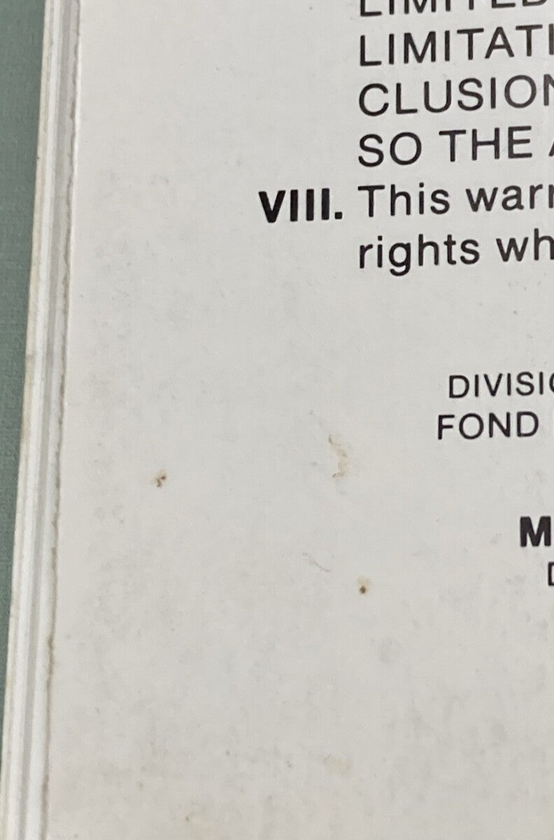 GENUINE MERCURY 90-12428870 OPERATION & MAINTENANCE MANUAL MODEL 70 80 90