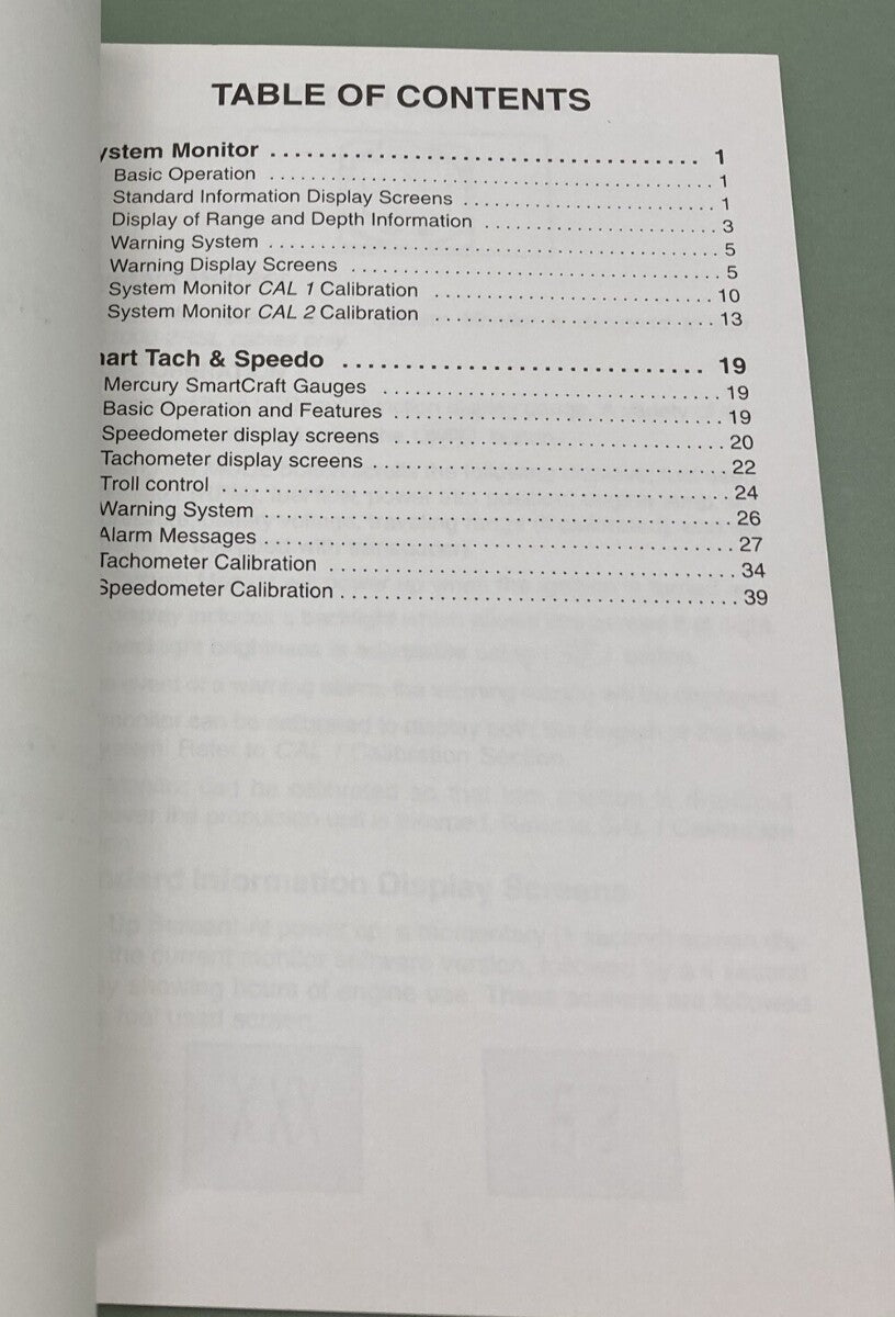 MERCURY 90-10229101 OPERATION, MAINTENANCE & WARRANTY MANUAL SUPPLEMENT 2000