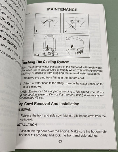 GENUINE MERCURY 90-10201040 OPERATION MAINTENANCE & WARRANTY MANUAL  2003