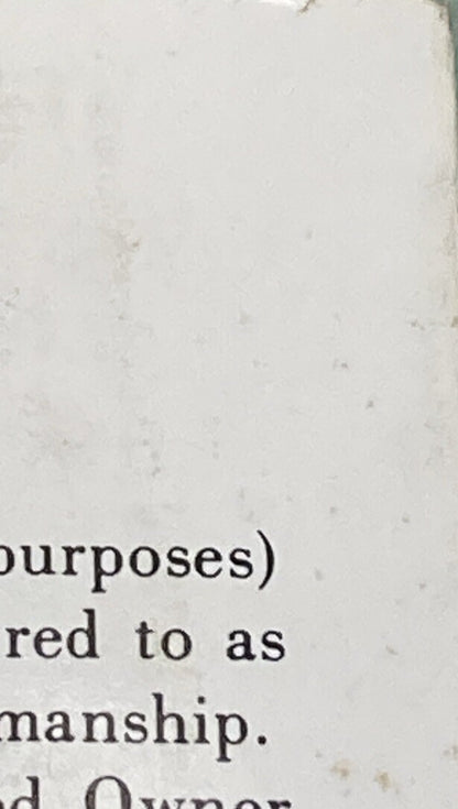 GENUINE MERCURY 90-44421 MERCURY OPERATION & MAINTENANCE MANUAL 20 MODELS 1984