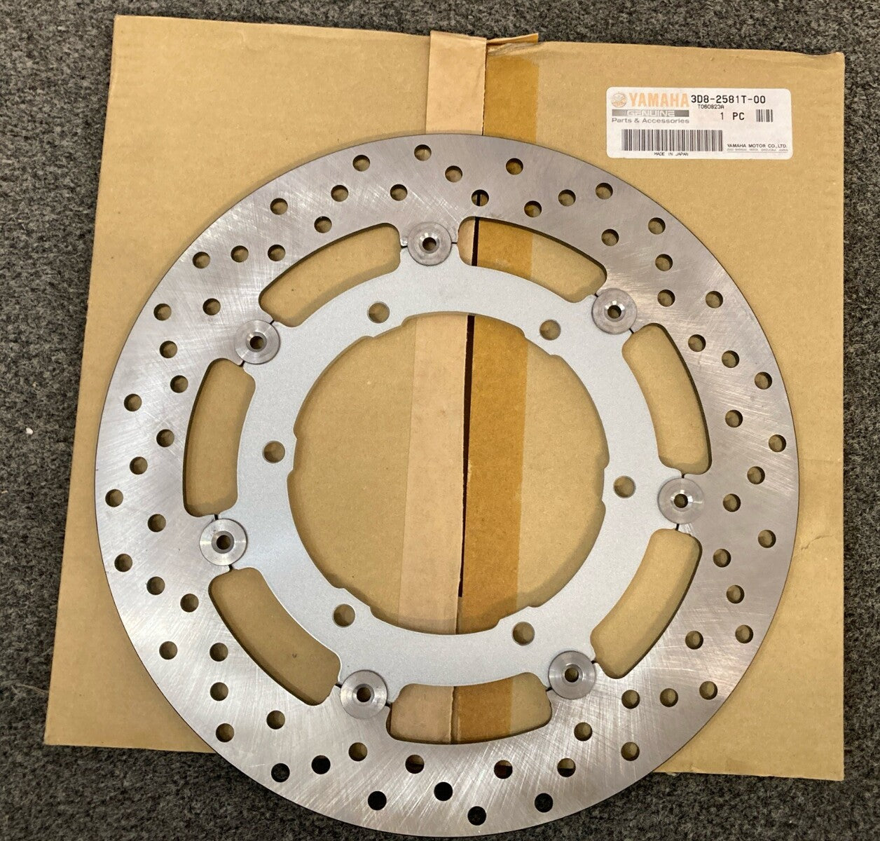 NEW GENUINE YAMAHA 3D8-2581T-00-00 Front Brake Rotor 3D8-2581T-10