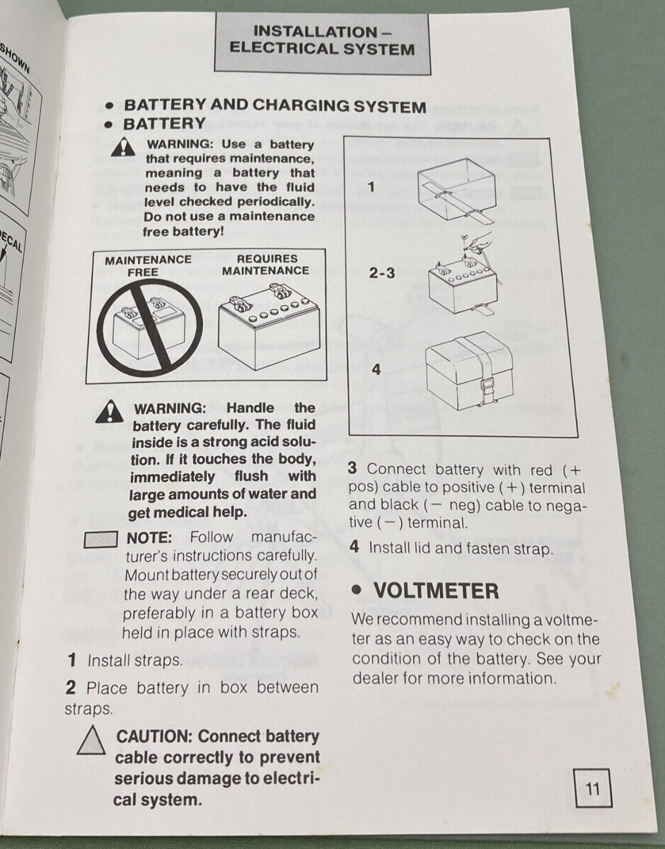 MERCURY FORCE OUTBOARDS 0B4204-1 OPERATOR'S MANUAL 85/125