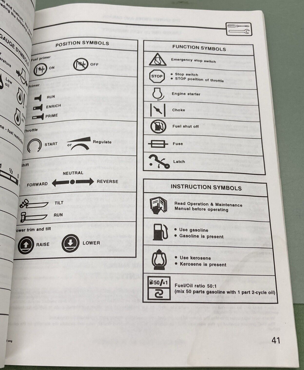 OMC 150 FFI OPERATION & MAINTENANCE MANUAL 213198 ENGLISH FRENCH 1996