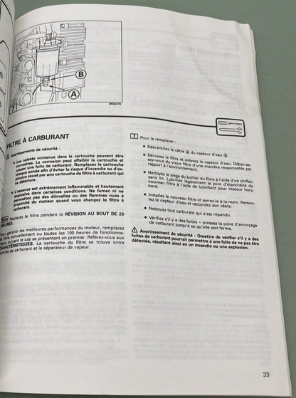 OMC 150 FFI OPERATION & MAINTENANCE MANUAL 213198 ENGLISH FRENCH 1996