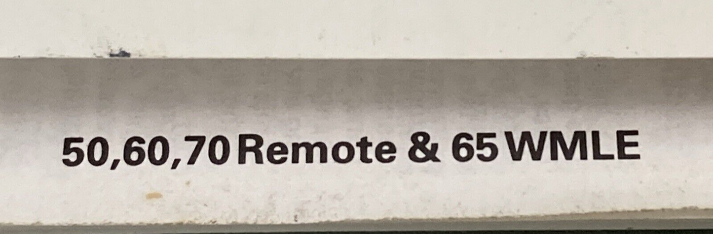 OMC 212580 OPERATION & MAINTENANCE MANUAL 50 60 70 REMOTE & 65 WMLE 1994