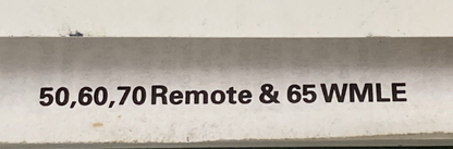 OMC 212580 OPERATION & MAINTENANCE MANUAL 50 60 70 REMOTE & 65 WMLE 1994