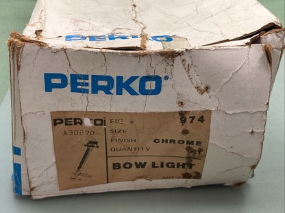 NEW PERKO H-6-71 VINTAGE BOAT LIGHT BOW CHROME RED GREEN LENS NAVIGATION A30270