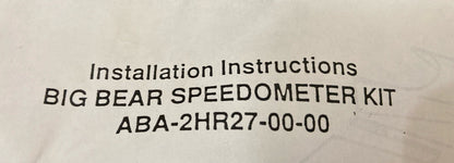 NEW GENUINE YAMAHA ABA-2HR27-00-00 BIGBEAR SPEEDO KIT