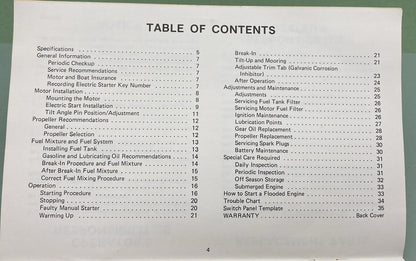 MERCURY MARINER M-90-96204 OPERATION & MAINTENANCE MANUAL MODEL 20 25 30 1976
