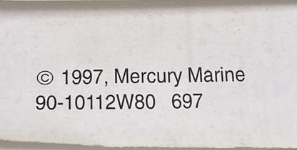 GENUINE MERCURY 90-10112W80 OPERATION & MAINTENANCE MANUAL ENG FREN 20-25 1997