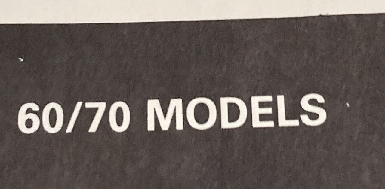 OMC EVINRUDE 211198 OWNER'S MANUAL MODELS 60/70 ENG SPAN FREN PORT 1988