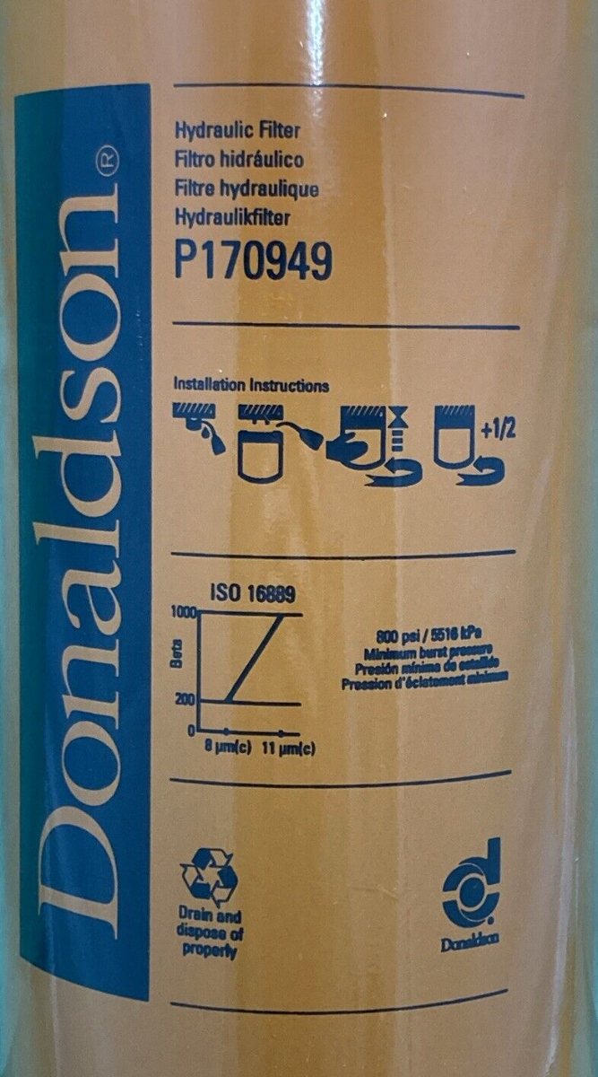 NEW GENUINE DONALDSON P170949 HYDRAULIC FILTER SPIN ON Duramax®