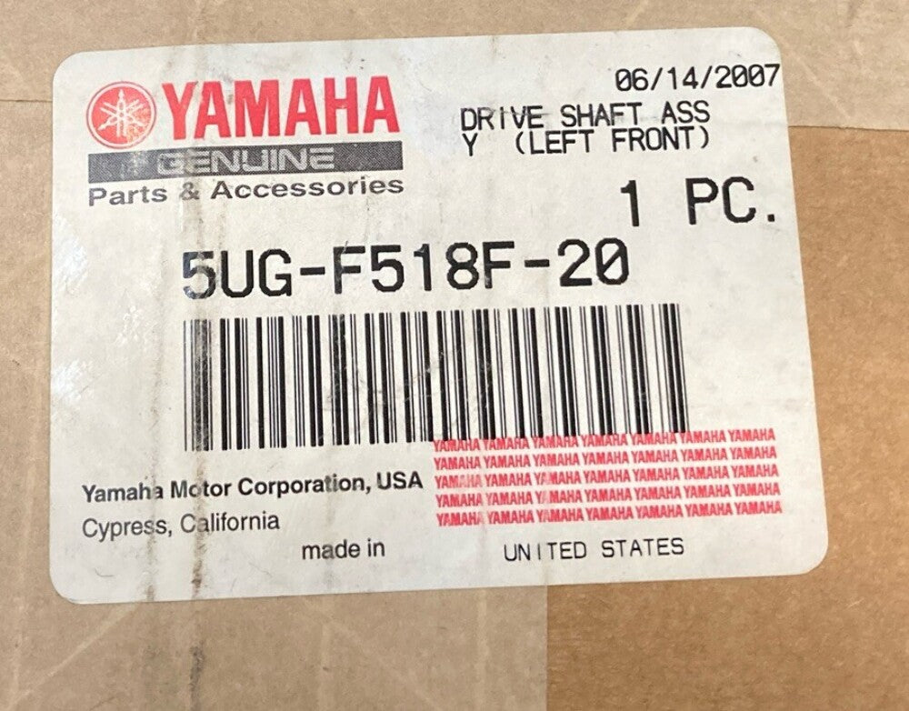 NEW GENUINE YAMAHA 5UG-F518F-20 Front Drive Shaft CV Axle Assembly