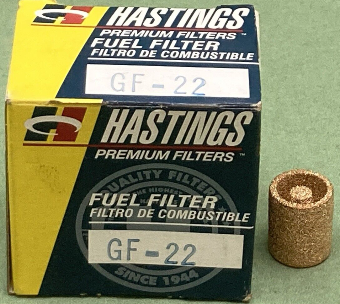 NEW HASTINGS GF-22 FUEL FILTER SINTERED BRONZE