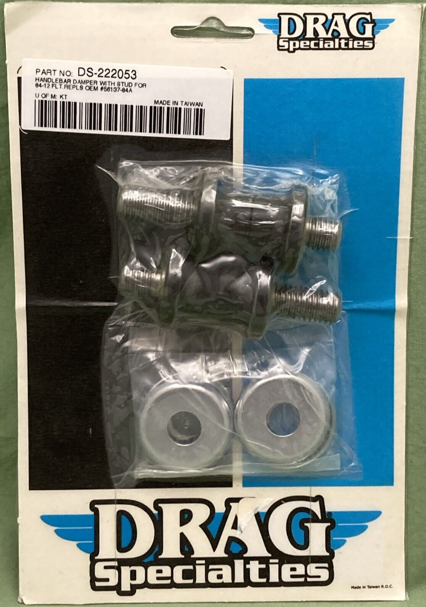 NEW DRAG SPECIALTIES DS-222053 HANDLEBAR DAMPERS W STUDS 84-12 FLT
