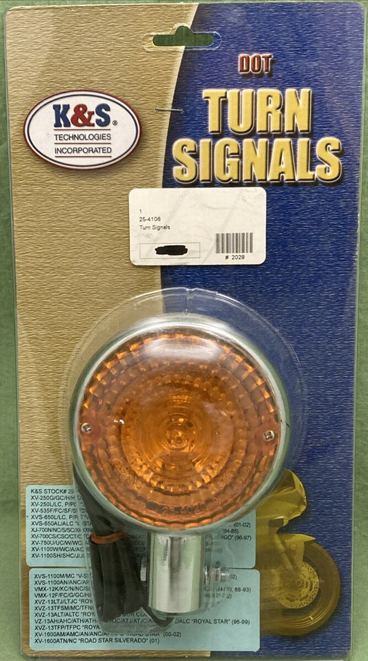 NEW GENUINE K&S TECHNOLOGIES 25-4106 TURN SIGNAL